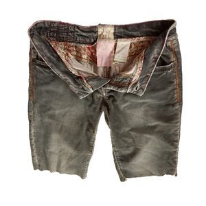 Marlow Women's 30/11 Short Corduroy Vintage‎ Original Embroidered Floral